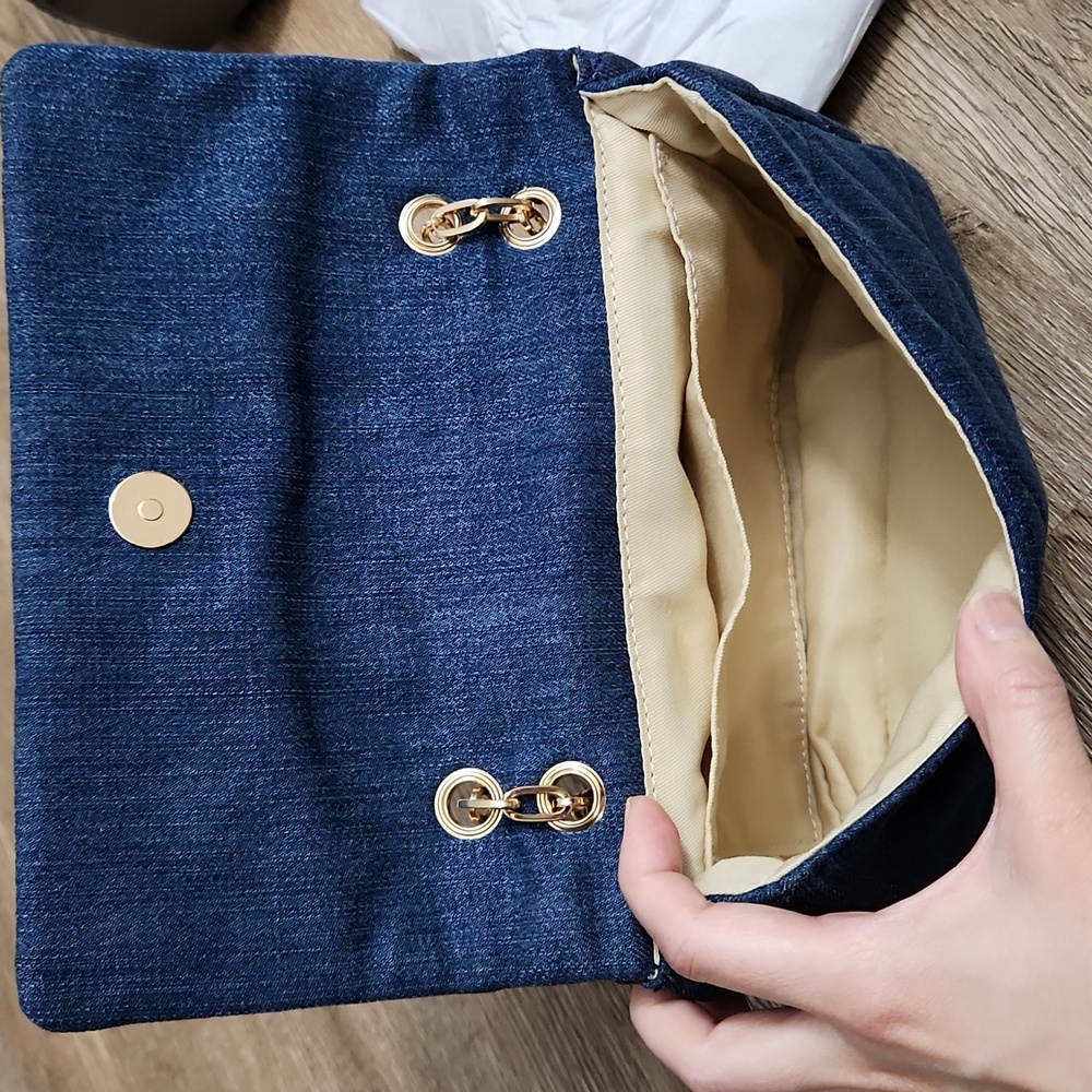 Quilted Denim Bag - NWT - Picture 5 of 10